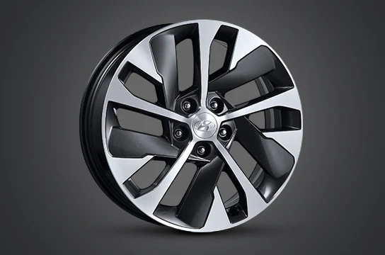 Two alloy wheels