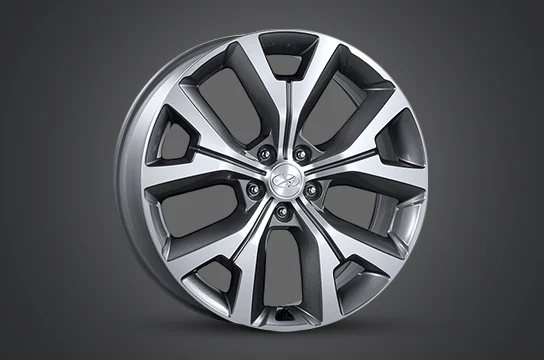 Two alloy wheels