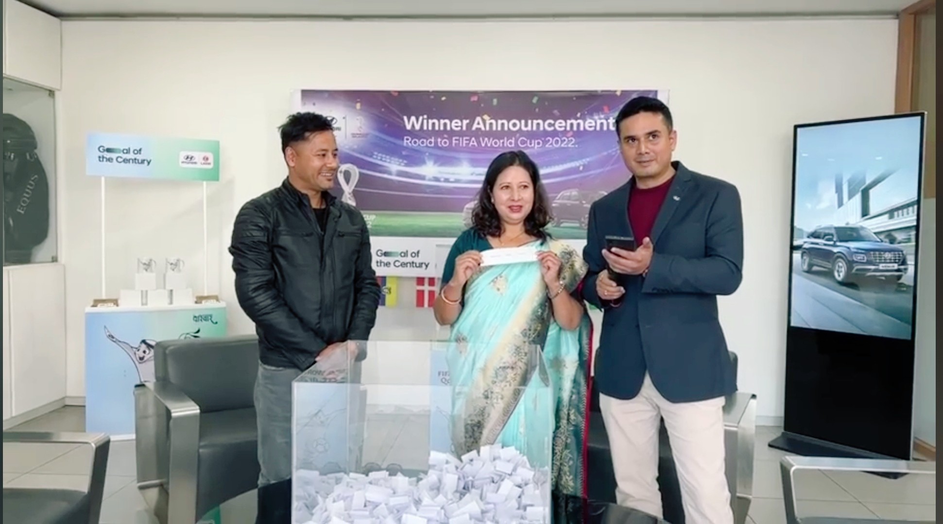 Hyundai Nepal bids farewell to the Test Drive Winners and announces Winner of Road to FWC 2022 Finals