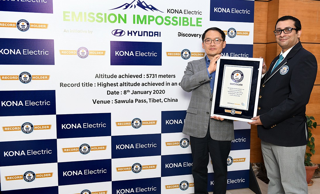 Hyundai KONA Electric Makes it to GUINNESS WORLD RECORDS™ Feat